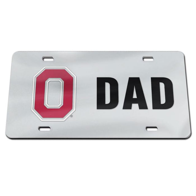 Matrículas clásicas de acrílico con el logo de Ohio State Buckeyes DAD