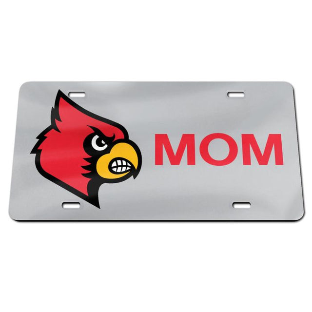 Placas de matrícula clásicas de acrílico de los Louisville Cardinals