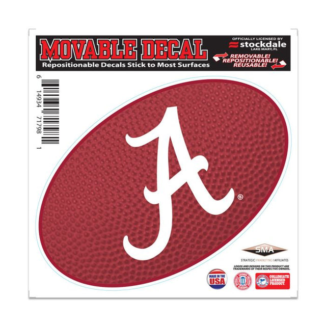 Alabama Crimson Tide TEAMBALL All Surface Decal 6" x 6"