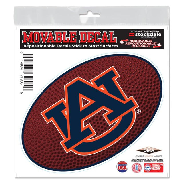 Calcomanía para todas las superficies TEAMBALL de Auburn Tigers, 6" x 6"