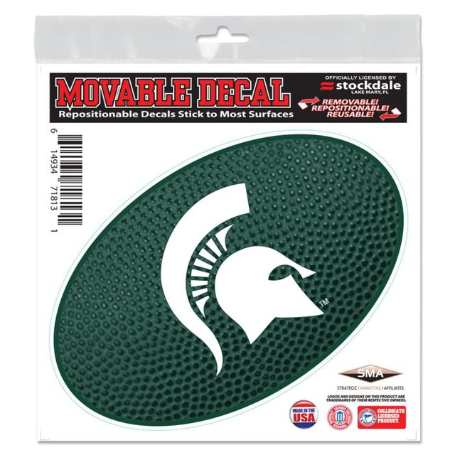 Calcomanía para todas las superficies de Michigan State Spartans TEAMBALL de 6" x 6"