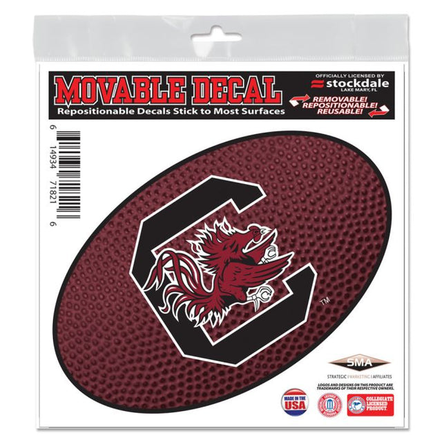 Calcomanía para todas las superficies de South Carolina Gamecocks TEAMBALL de 6" x 6"