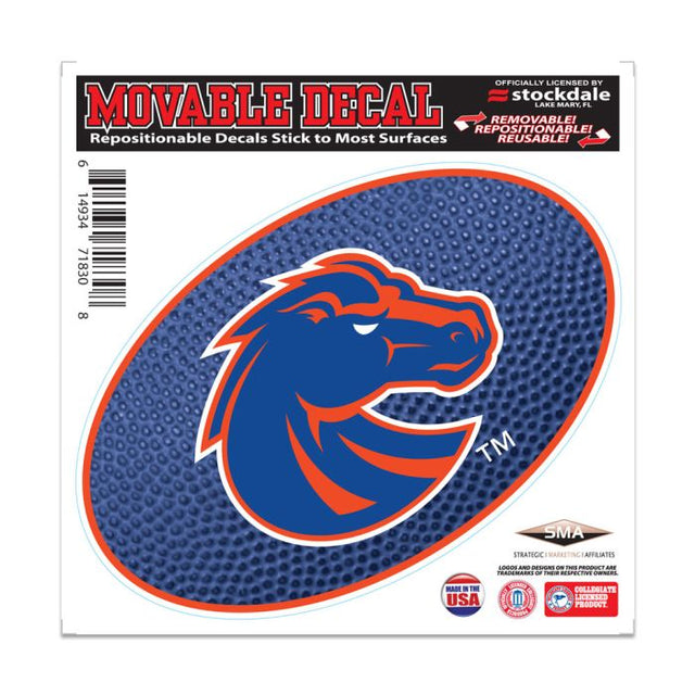 Calcomanía para todas las superficies TEAMBALL de los Boise State Broncos, 6" x 6"