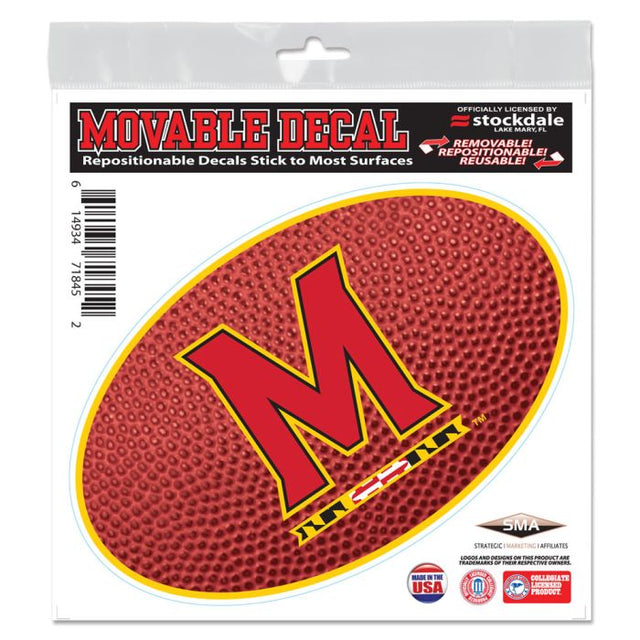 Calcomanía para todas las superficies TEAMBALL de Maryland Terrapins, 6" x 6"