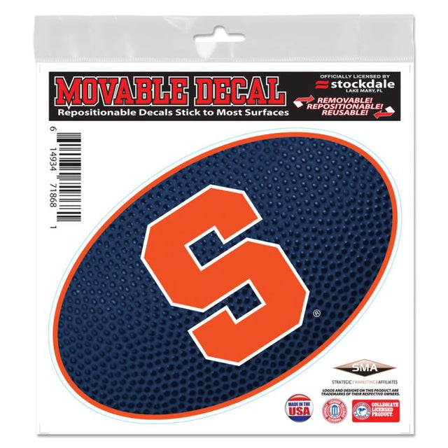 Adhesivo para todas las superficies TEAMBALL de Syracuse Orange, 6" x 6"