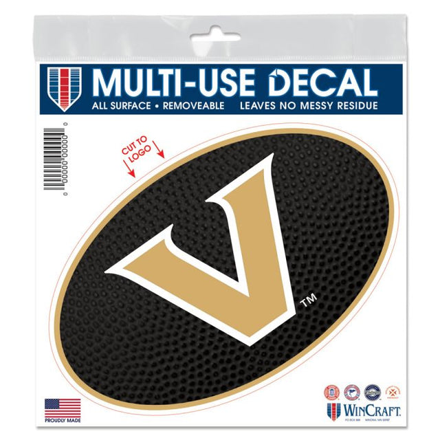 Vanderbilt Commodores TEAMBALL All Surface Decal 6" x 6"