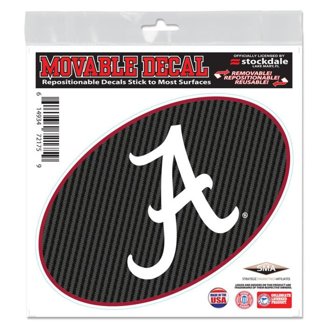 Alabama Crimson Tide CARBON All Surface Decal 6" x 6"