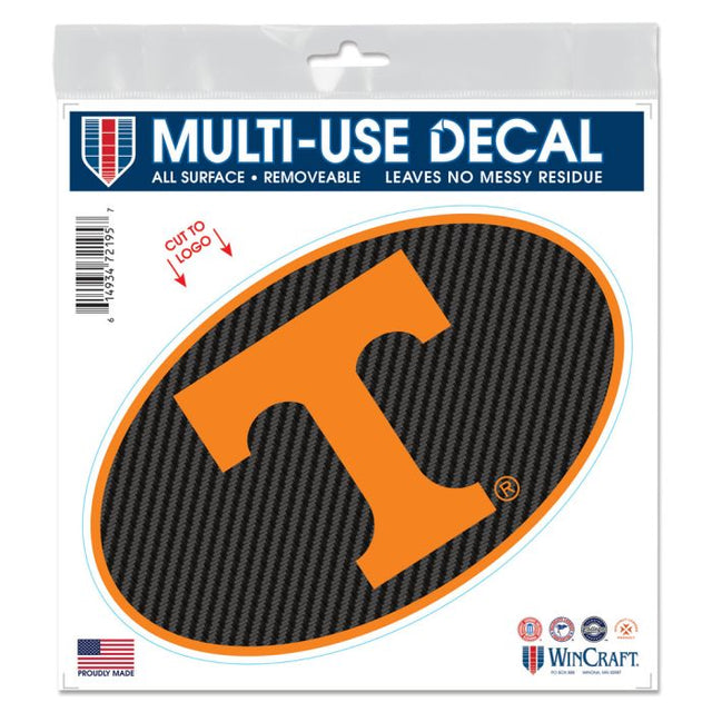 Tennessee Volunteers CARBON All Surface Decal 6" x 6"