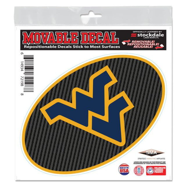 West Virginia Mountaineers CARBON All Surface Decal 6" x 6"