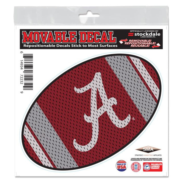 Calcomanía para todas las superficies de Alabama Crimson Tide JERSEY de 6" x 6"