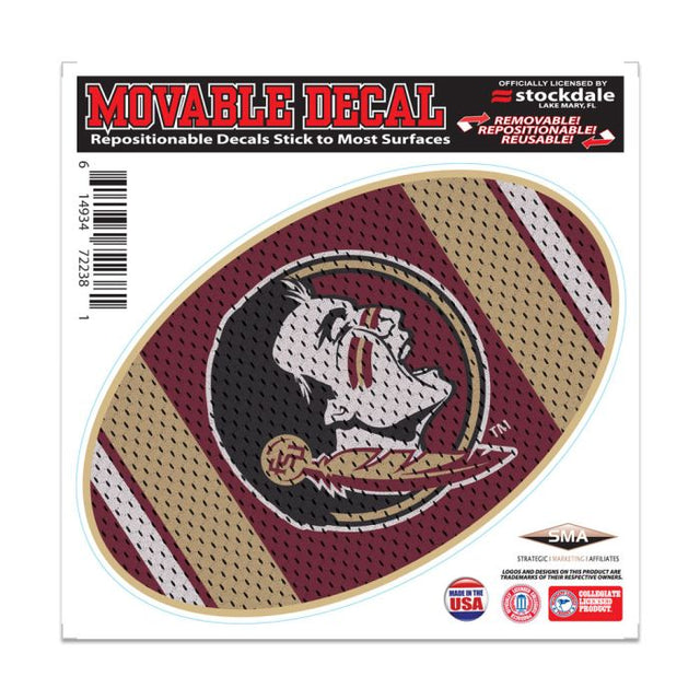 Florida State Seminoles JERSEY All Surface Decal 6" x 6"