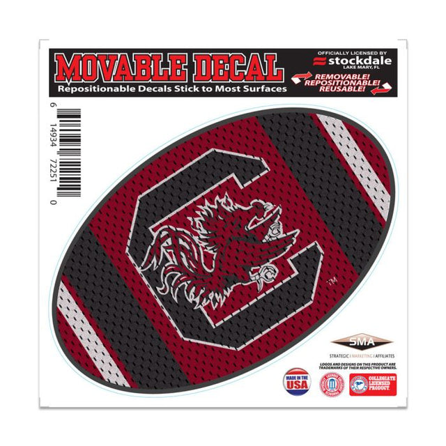 South Carolina Gamecocks JERSEY All Surface Decal 6" x 6"