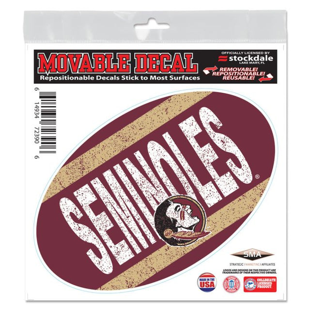 Florida State Seminoles VINTAGE All Surface Decal 6" x 6"