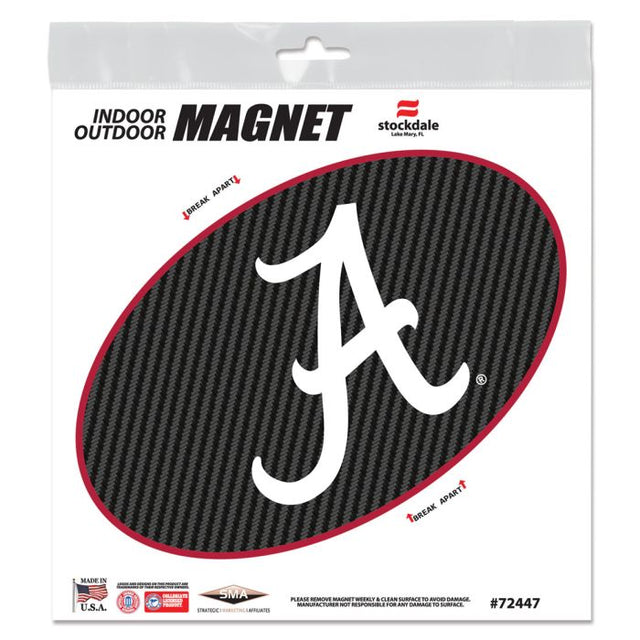 Imanes para exteriores de Alabama Crimson Tide de 6" x 6"