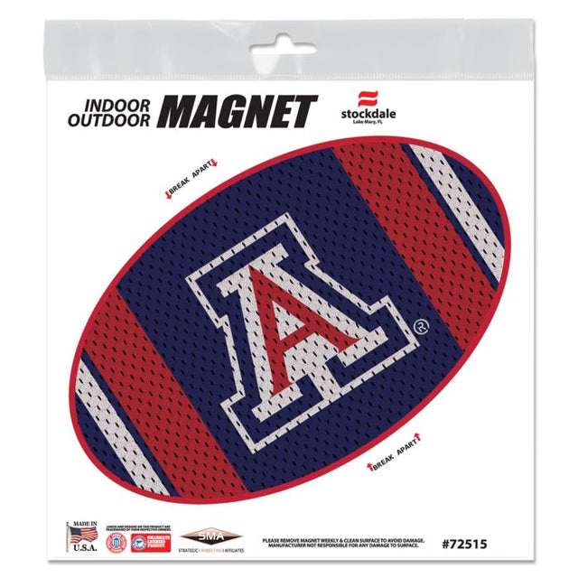 Imanes para exteriores con la camiseta de los Arizona Wildcats, 6" x 6"