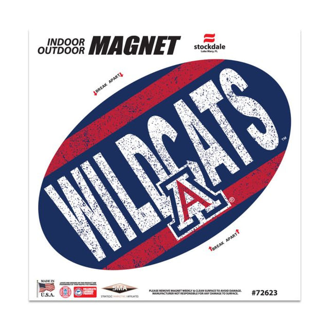 Arizona Wildcats VINTAGE Outdoor Magnets 6" x 6"