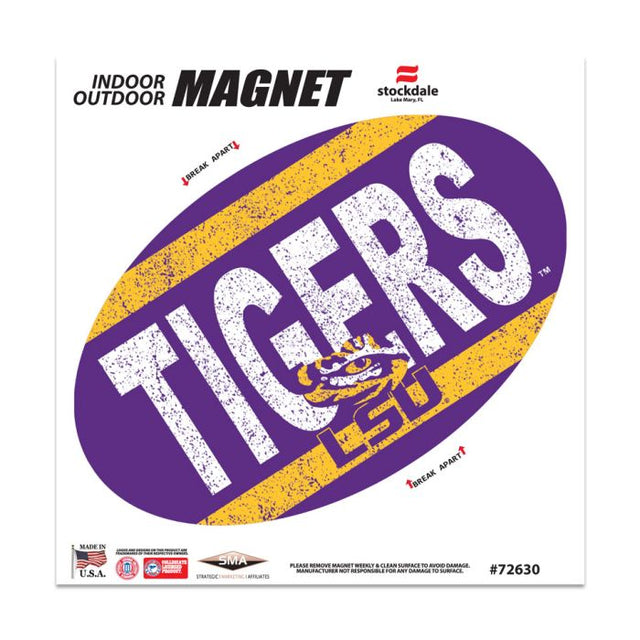 Imanes para exteriores clásicos de los LSU Tigers, 6" x 6"