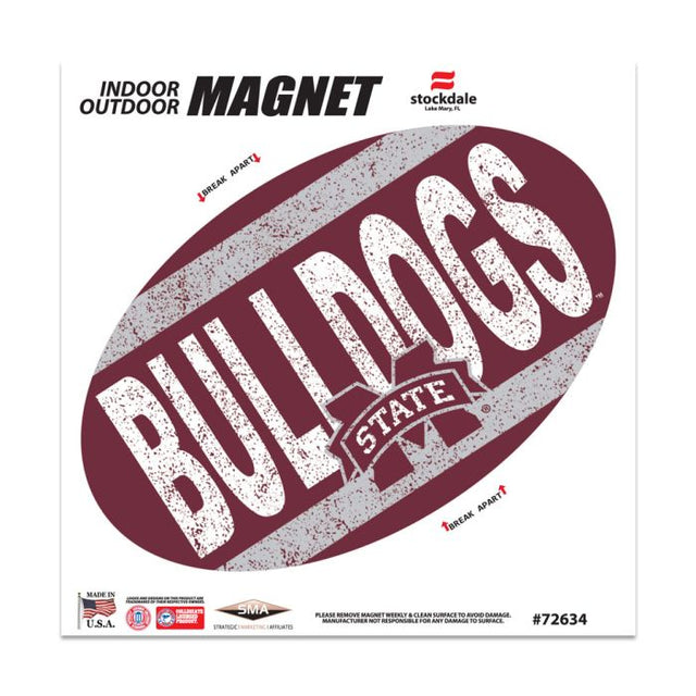 Mississippi State Bulldogs VINTAGE Outdoor Magnets 6" x 6"