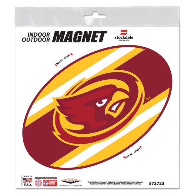 Imanes para exteriores de rayas de Iowa State Cyclones de 6" x 6"