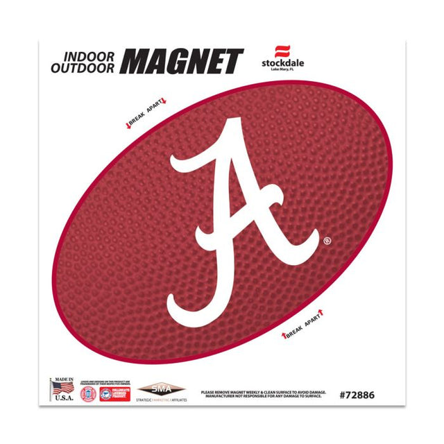 Imanes para exteriores TEAMBALL de Alabama Crimson Tide de 6" x 6"