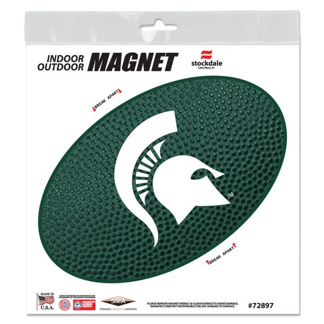 Imanes para exteriores TEAMBALL de los Spartans de Michigan State, 6" x 6"