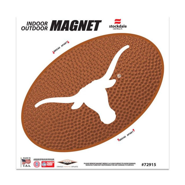 Imanes para exteriores de Texas Longhorns TEAMBALL de 6" x 6"