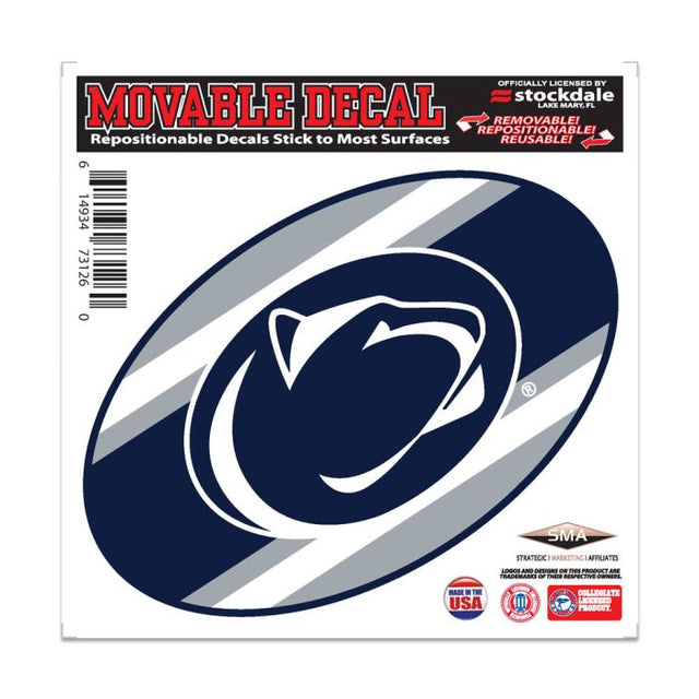 Calcomanía para todas las superficies con el logo de Penn State Nittany Lions STRIPES de 6" x 6"