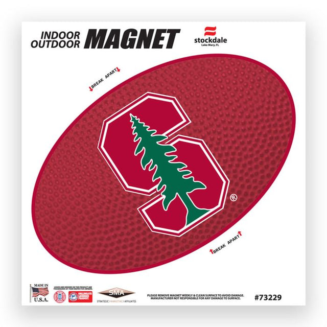 Stanford Cardinal TEAMBALL Outdoor Magnets 6" x 6"