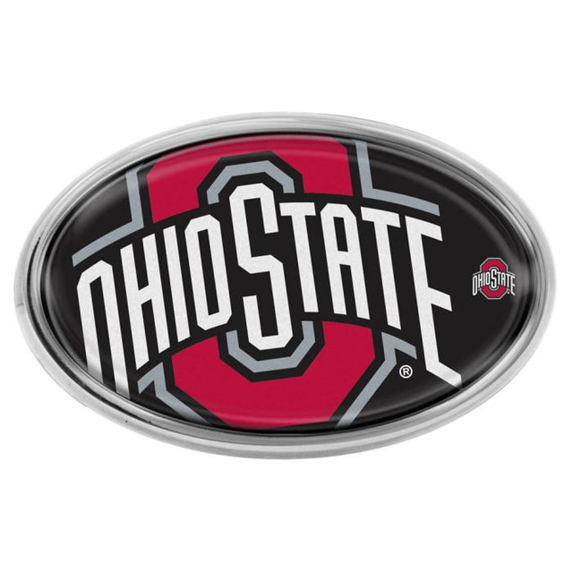 Ohio State Buckeyes MEGA Chrome Metal Domed Emblem