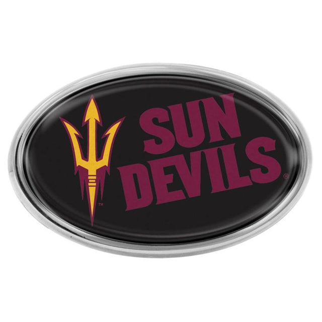 Emblema abovedado de metal cromado MEGA de los Arizona State Sun Devils