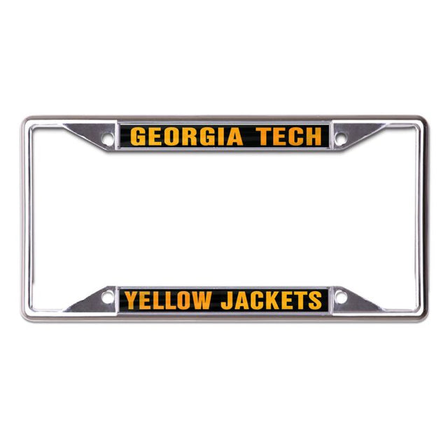 Camiseta de manga corta con estampado de los Yellow Jackets de Georgia Tech Lic Plt Frame