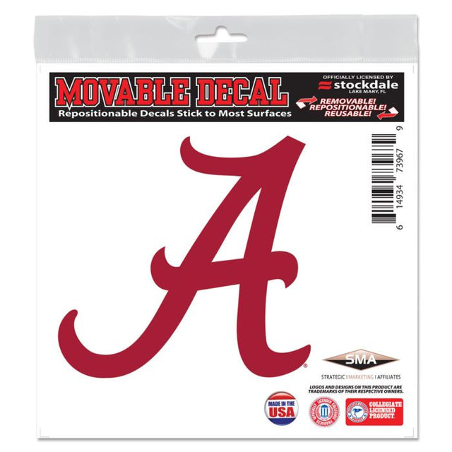 Alabama Crimson Tide All Surface Decal 6" x 6"