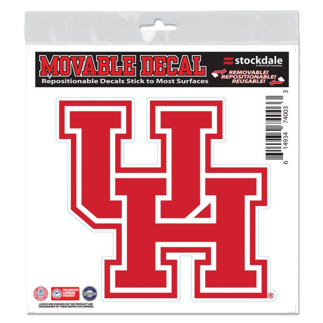 Calcomanía para todo tipo de superficies de los Houston Cougars, 6" x 6"