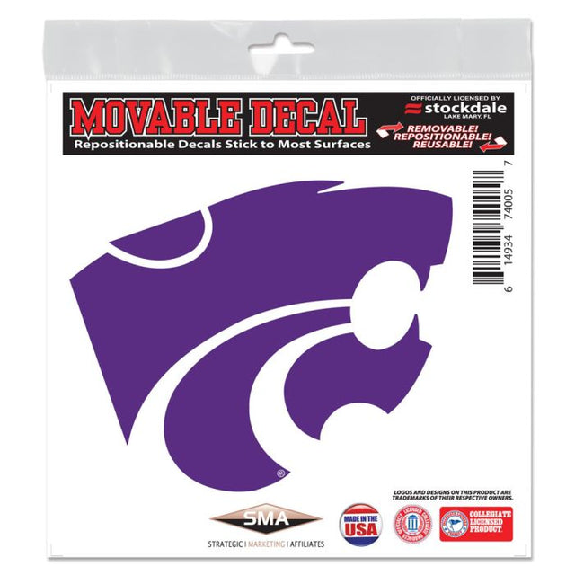 Kansas State Wildcats All Surface Decal 6" x 6"