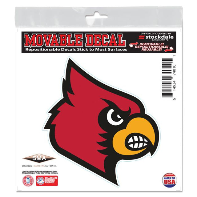 Louisville Cardinals All Surface Decal 6" x 6"