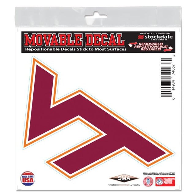 Virginia Tech Hokies All Surface Decal 6" x 6"