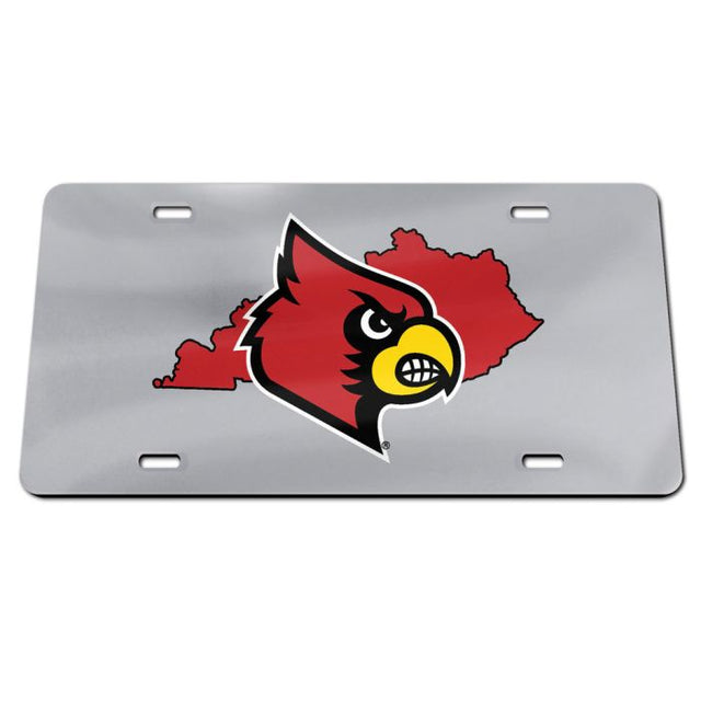 Matrícula especial de acrílico STATE de los Louisville Cardinals