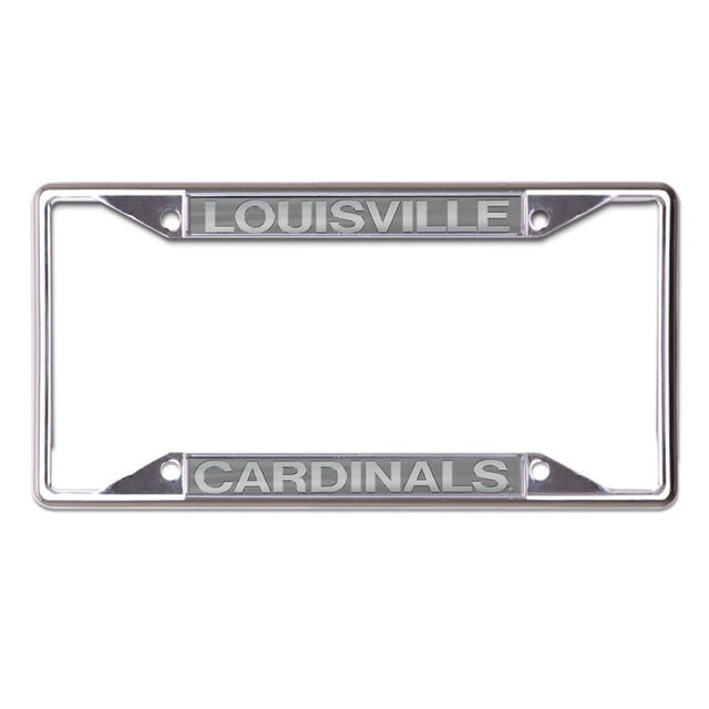 Louisville Cardinals FROSTED Lic Plt Frame S/S Printed