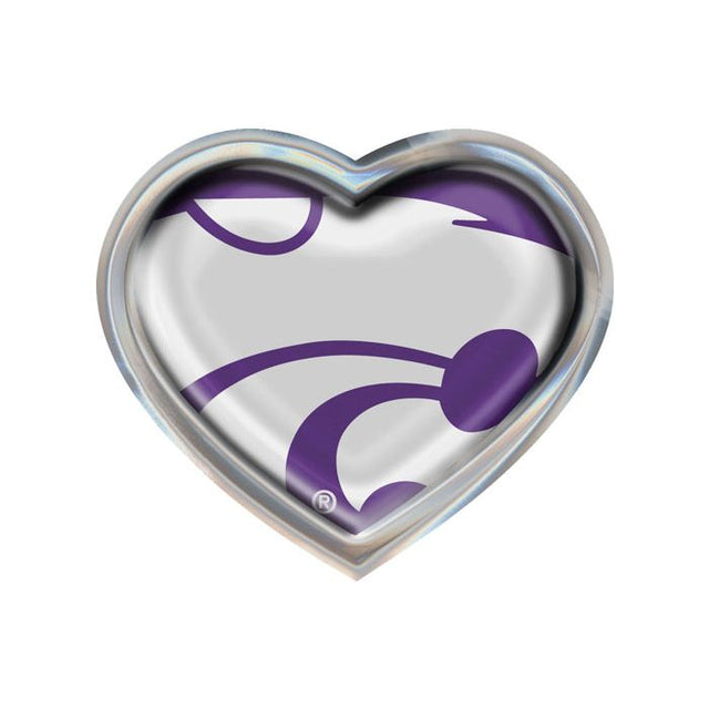 Emblema abovedado de metal cromado MEGA de Kansas State Wildcats