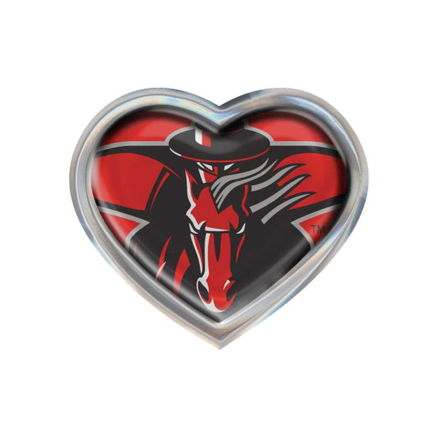 Emblema abovedado de metal cromado MEGA de los Texas Tech Red Raiders