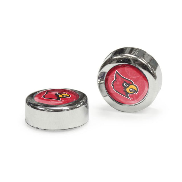 Louisville Cardinals Domed Screw Caps