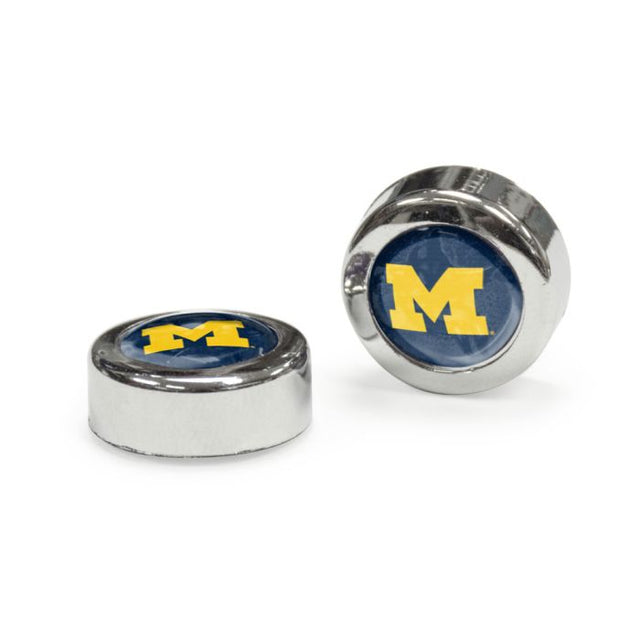 Michigan Wolverines Domed Screw Caps