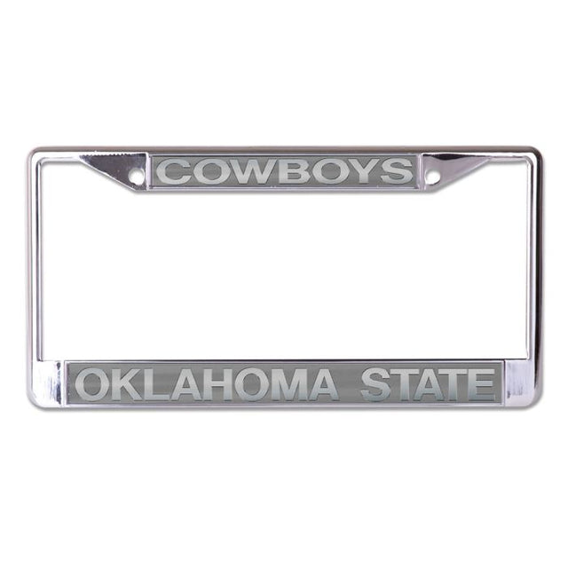 Oklahoma State Cowboys FROSTED Lic Plt Frame S/L Printed