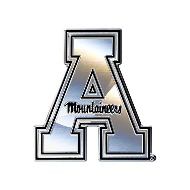 Emblema para automóvil de forma libre cromado de Appalachian State Mountaineers