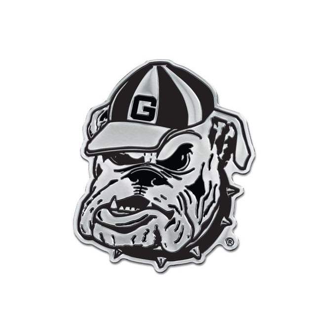 Georgia Bulldogs Chrome Free Form Auto Emblem