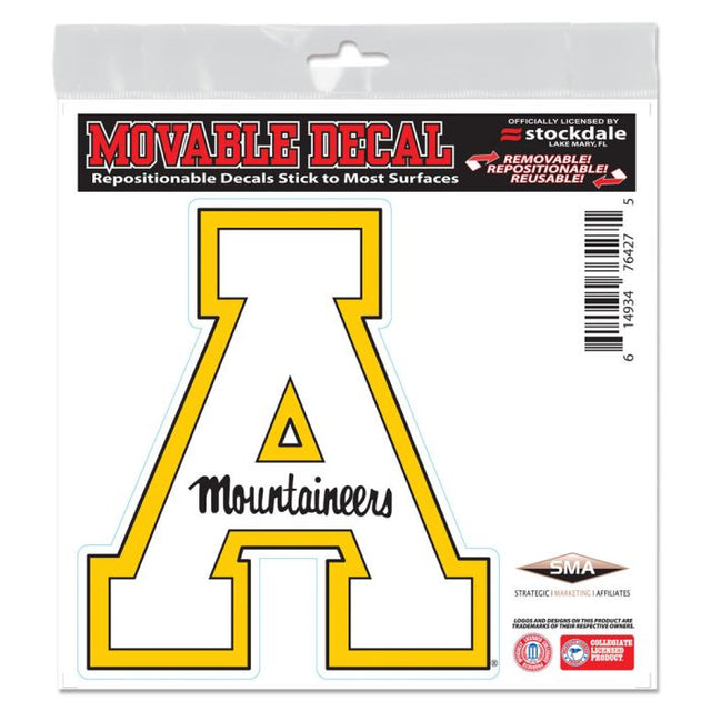 Calcomanía para todo tipo de superficies de Appalachian State Mountaineers, 6" x 6"