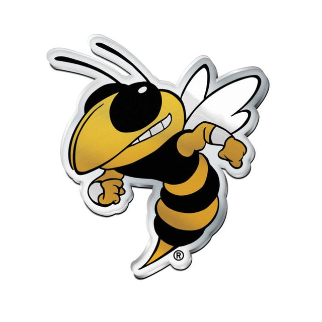 Emblema acrílico para automóvil de los Yellow Jackets de Georgia Tech