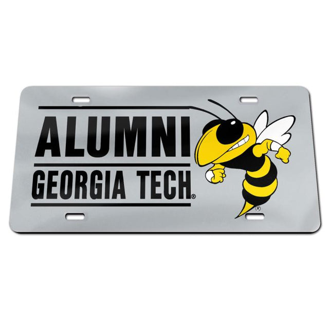 Matrícula acrílica especial de los Georgia Tech Yellow Jackets