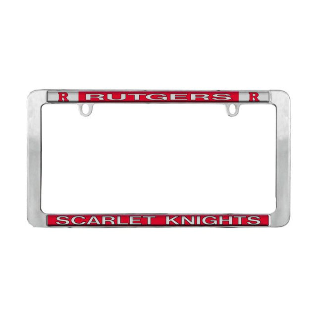 Rutgers Scarlet Knights Lic Plt Frame Metal Thin Rim Value