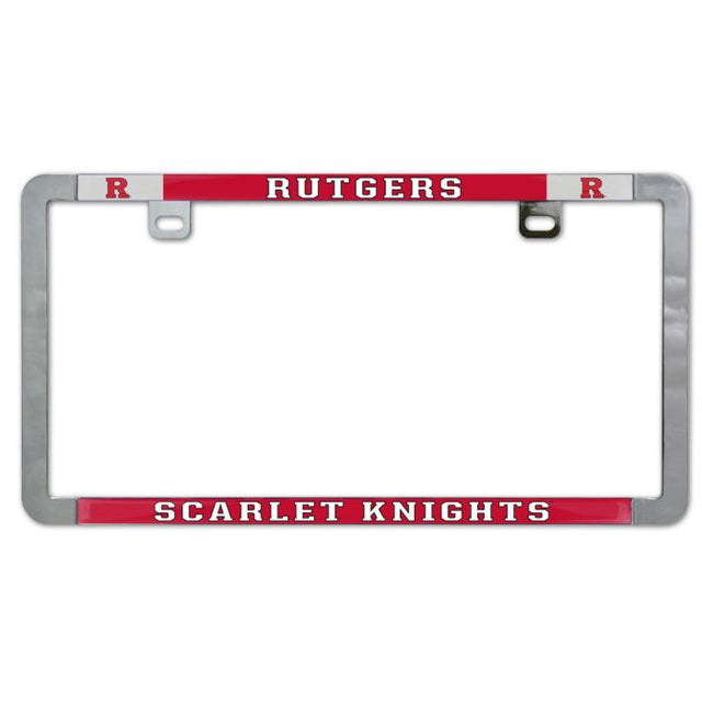 Rutgers Scarlet Knights Metal Lic. Plate Frame Slim